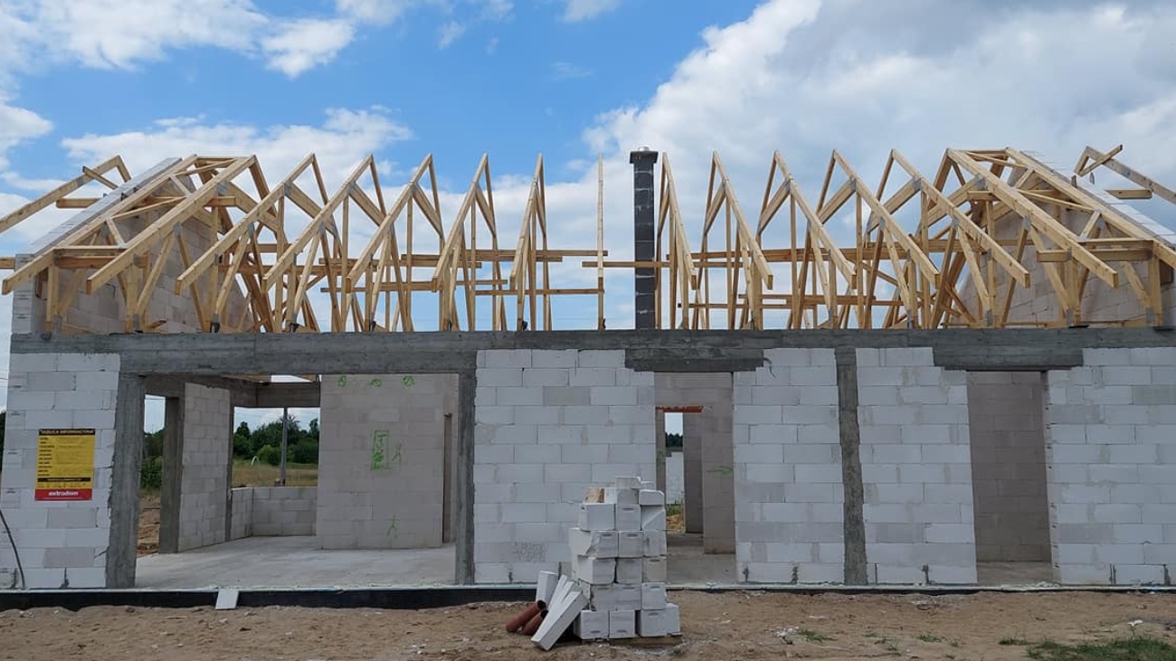 Stan surowy domu jednorodzinnego + ściany działowe i komin systemowy Firma Budowlana Warmińsko Mazurskie GreenBud 7